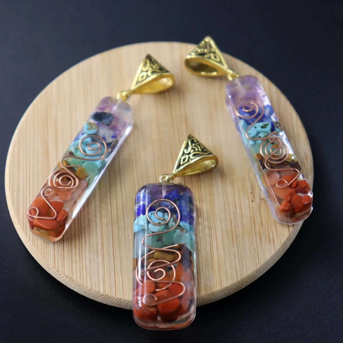 Meditation Seven Chakra Reiki Pendant Mystic Oasis Gifts Necklaces