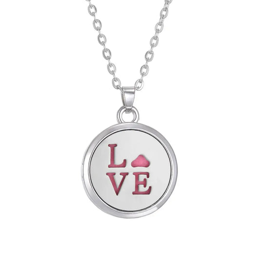 Elegant Tree of Life design on stainless steel aroma necklace for essential oils and perfumes - Tree of Life Aromatherapy Necklace