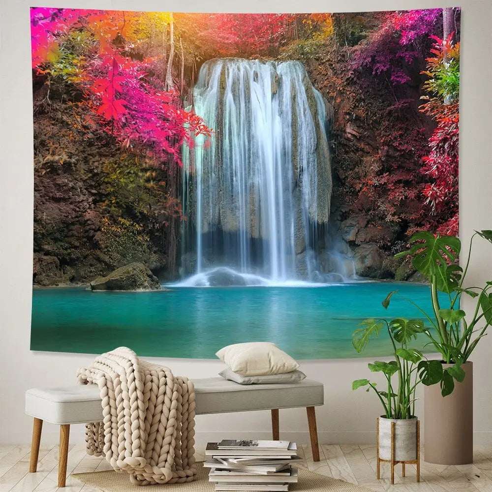 Natural Forest Landscape Decorative Tapestry (A21-766) - Mystic Oasis Gifts