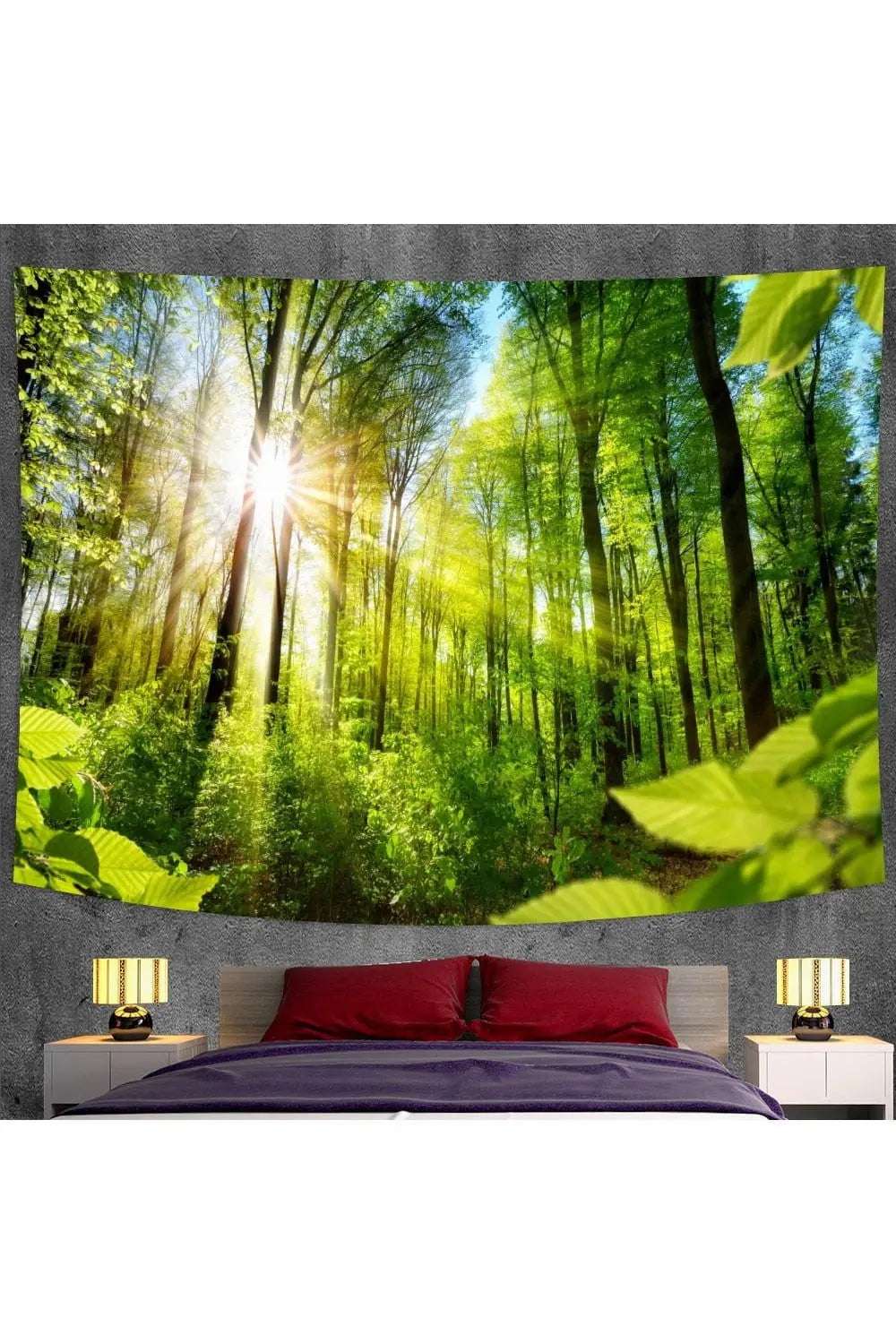 Natural Forest Landscape Decorative Tapestry (A21-768) - Mystic Oasis Gifts