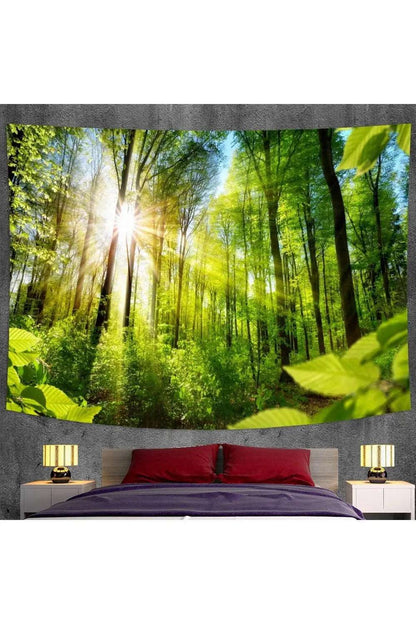 Natural Forest Landscape Decorative Tapestry (A21-768) - Mystic Oasis Gifts