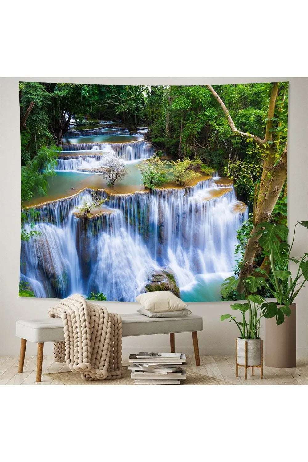 Natural Forest Landscape Decorative Tapestry (A23-995) - Mystic Oasis Gifts