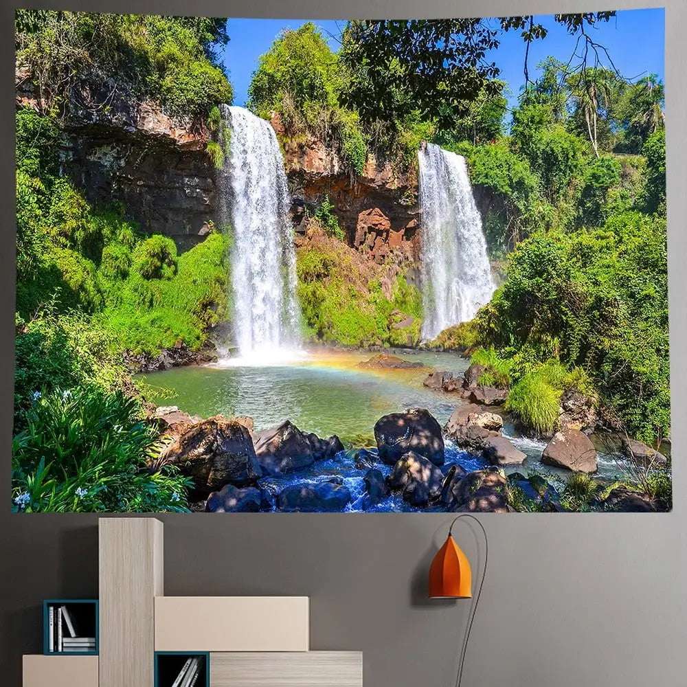 Natural Forest Landscape Decorative Tapestry (A21-770) - Mystic Oasis Gifts