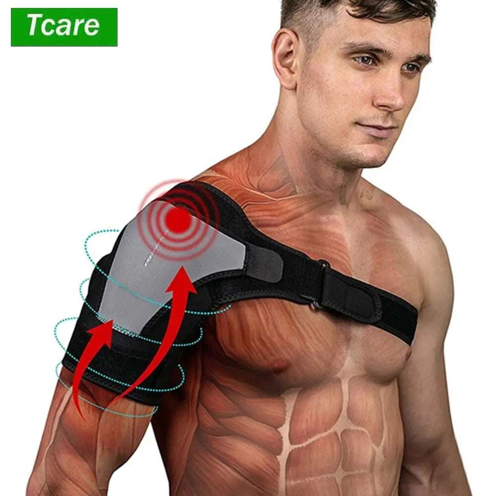 Tcare Adjustable Left/Right Shoulder Support Bandage Protector Brace Joint Pain Injury Shoulder Strap Guard Strap Wrap Belt New - Mystic Oasis Gifts