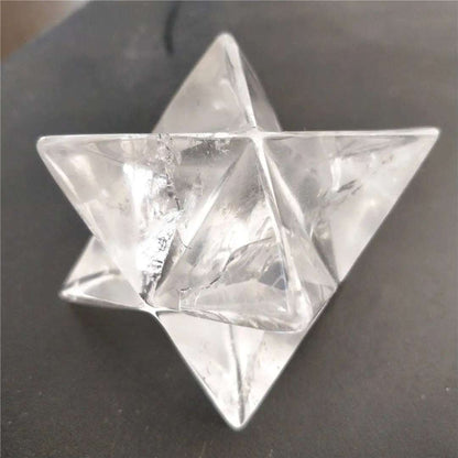 Natural Clear Crystal Merkaba Pendulum Crystal Stones Merkaba Stars Energy Minerals Jewelry Healing Decoration - Mystic Oasis Gifts