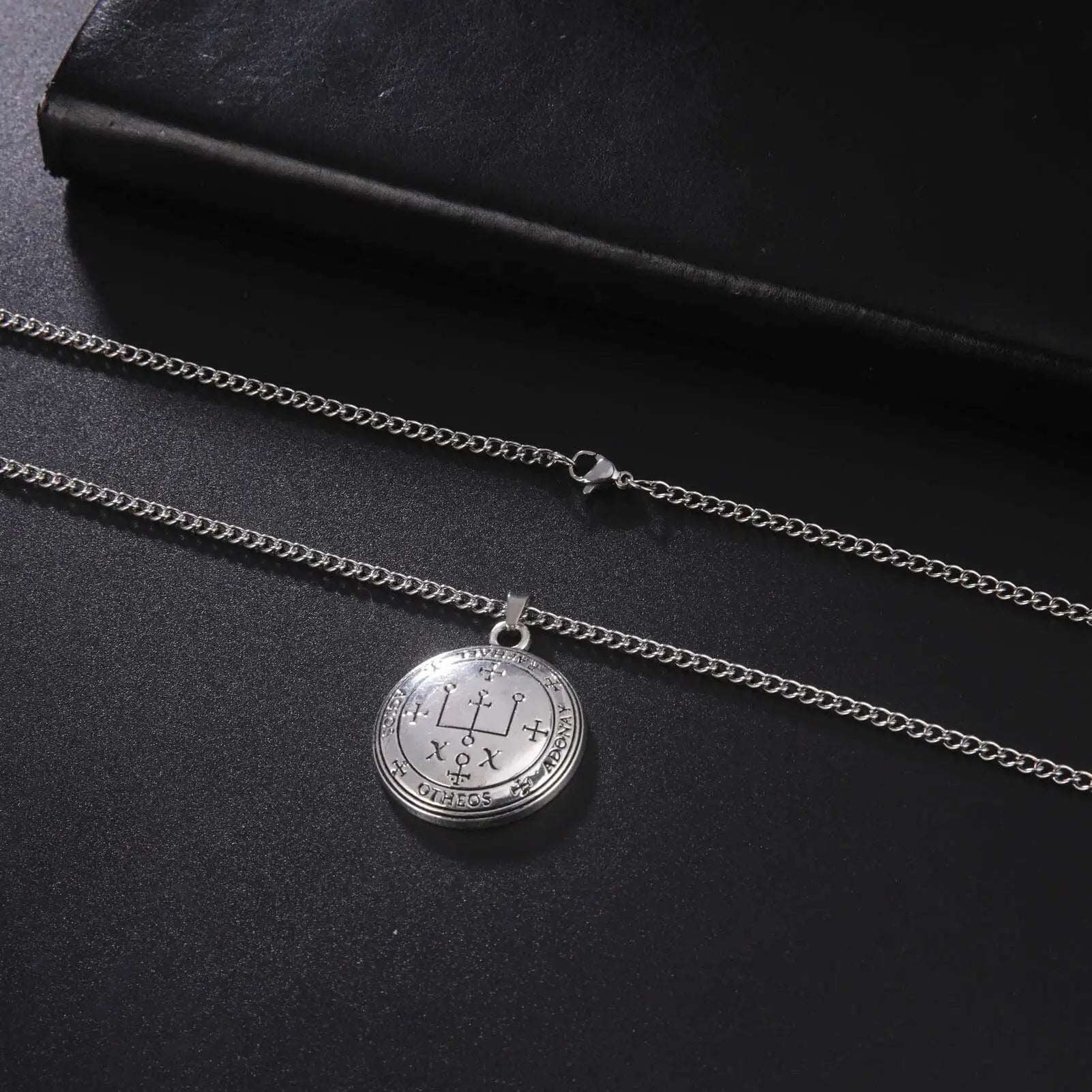 Dawapara Archangel Seal Uriel Michael Gabriel Necklace Spiritual Protection Amulets Guardian Angel Medallion Jewelry Mystic Oasis Gifts