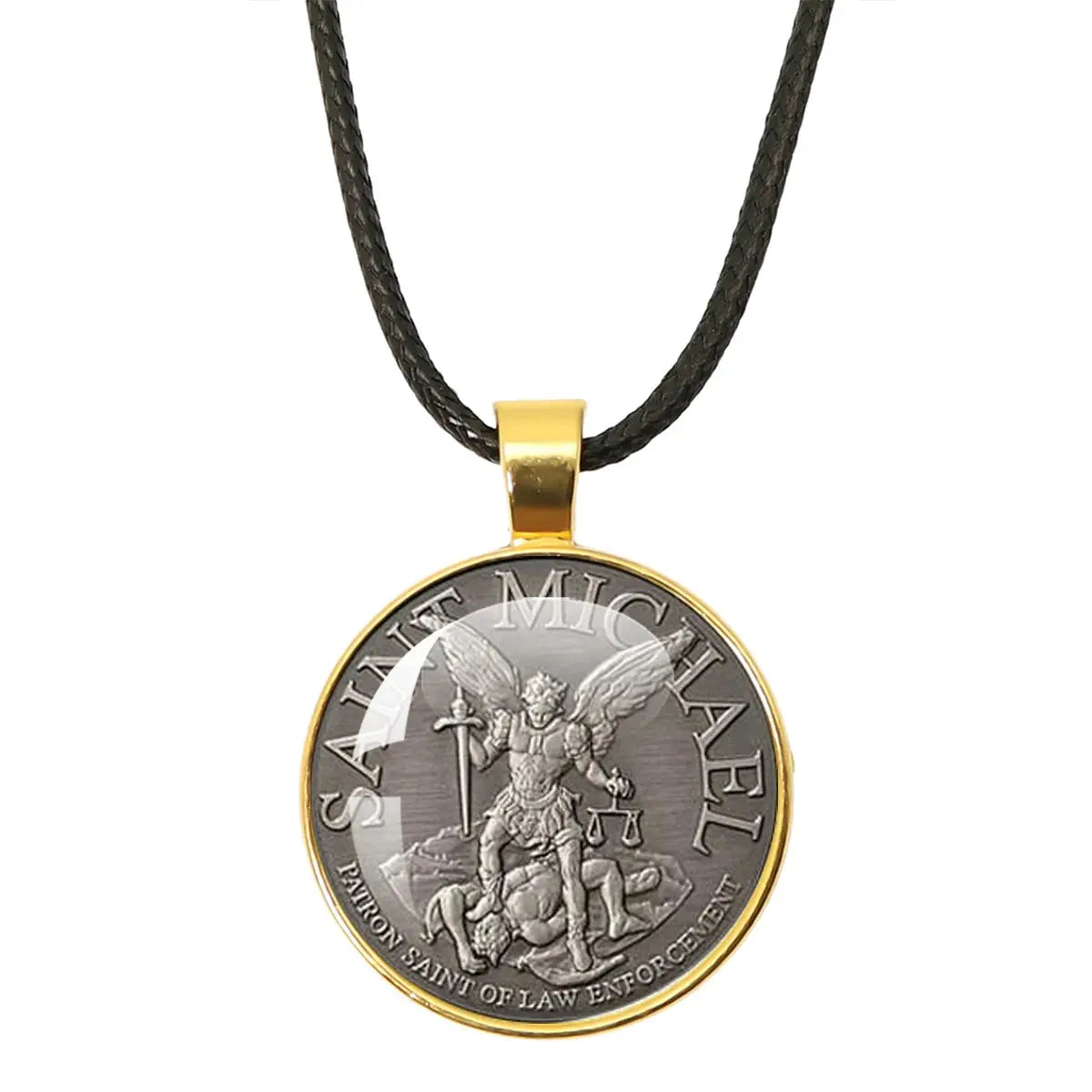 Promotional banner featuring the St. Michael Archangel Protection Necklace - Divine Shield Pendant as a perfect gift.