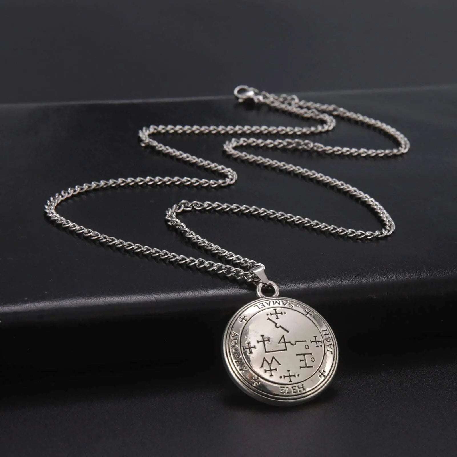 Dawapara Archangel Seal Uriel Michael Gabriel Necklace Spiritual Protection Amulets Guardian Angel Medallion Jewelry Mystic Oasis Gifts