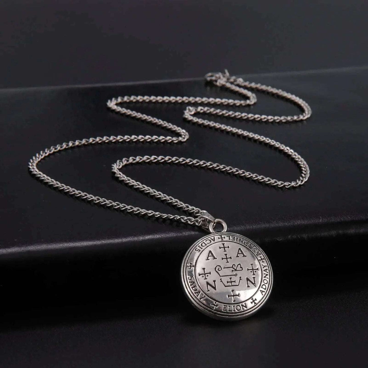 Dawapara Archangel Seal Uriel Michael Gabriel Necklace Spiritual Protection Amulets Guardian Angel Medallion Jewelry Mystic Oasis Gifts