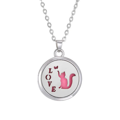 Trendy wear featuring the Tree of Life stainless steel aroma necklace with vibrant outfits - Tree of Life Aromatherapy Necklace