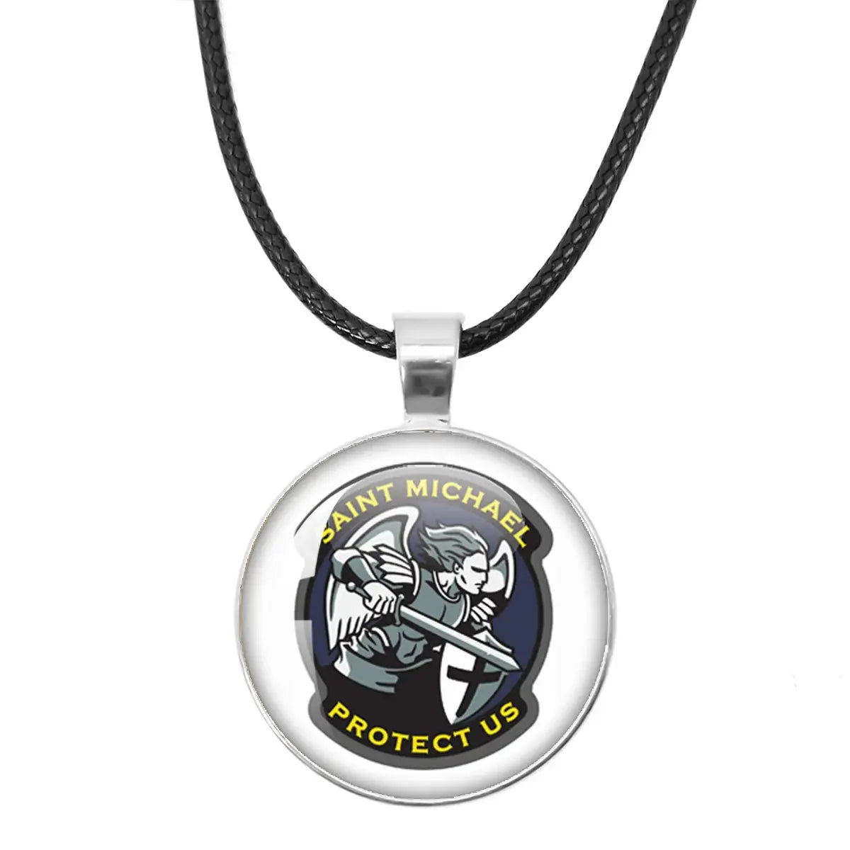 St. Michael Archangel Protection Necklace - Divine Shield Pendant along with other spiritual accessories.