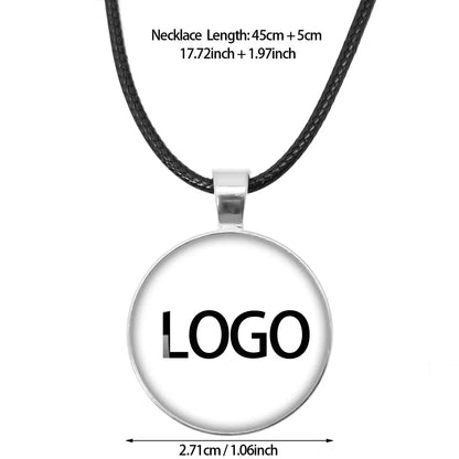 Close-up view of the St. Michael Archangel Protection Necklace - Divine Shield Pendant highlighting the detailed glass pendant.