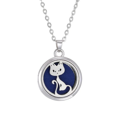 The Tree of Life Stainless Steel Aroma Necklace on display, showcasing its beauty and essential oil diffuser functionality - Tree of Life Aromatherapy Necklace