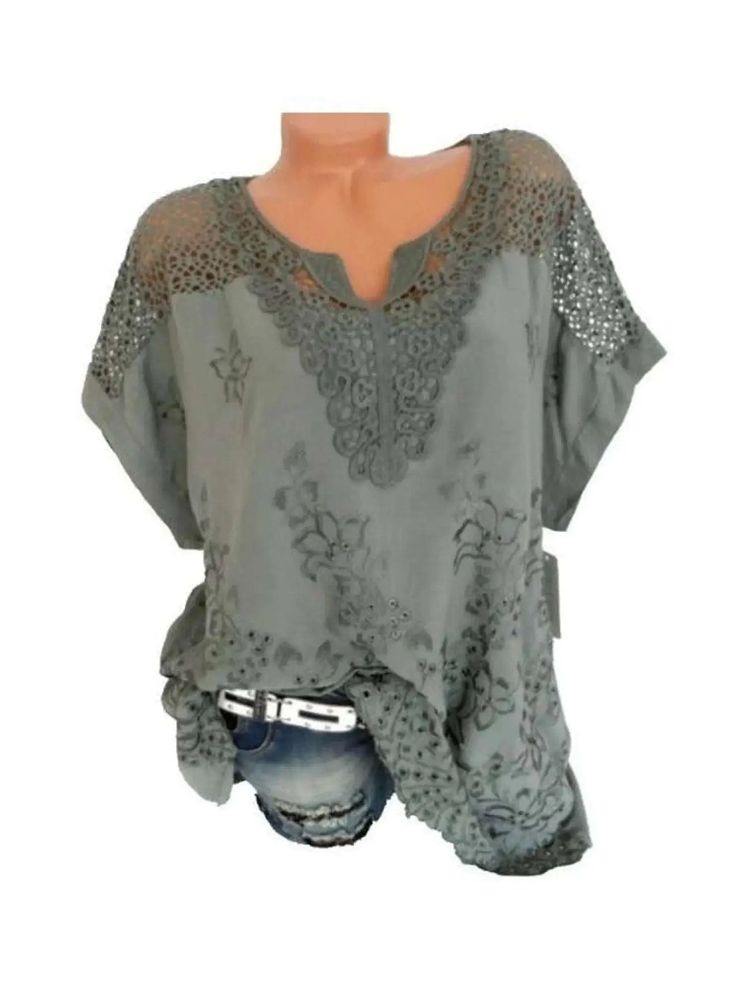 Lace Embroidered Blouse Mystic Oasis Gifts