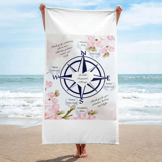 Archangel Protection Compass Towel Spiritual