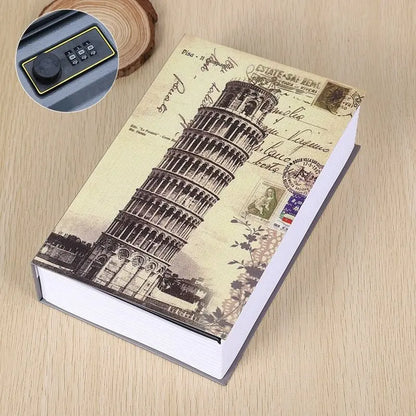 Size S 10/Color Combination Lock Hidden Box Security Lock Key Lock Strongbox Steel Simulation Book New Fashion 118*115*55mm 3