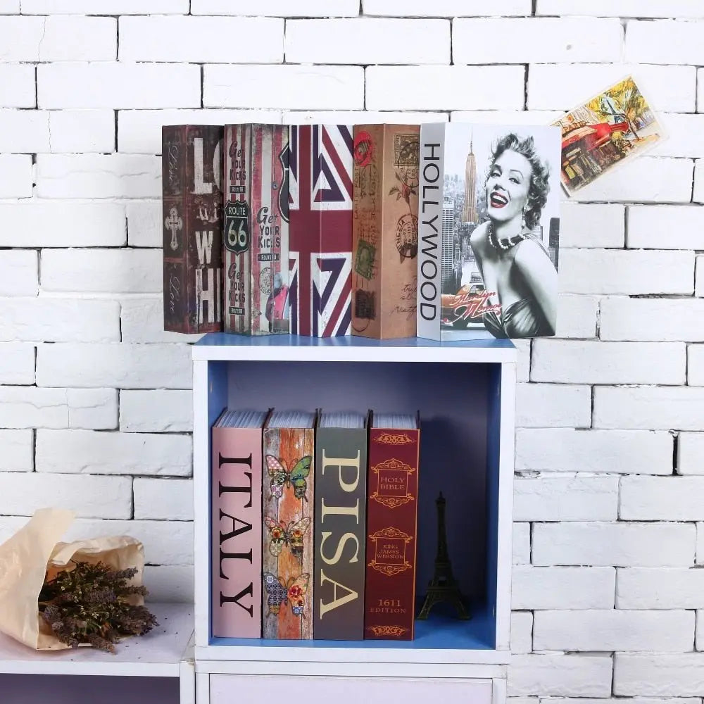 Size S 10/Color Combination Lock Hidden Box Security Lock Key Lock Strongbox Steel Simulation Book New Fashion 118*115*55mm 11