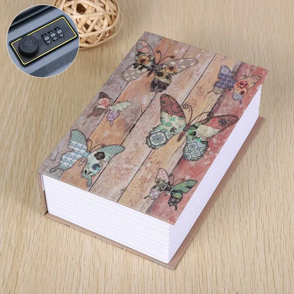 Size S 10/Color Combination Lock Hidden Box Security Lock Key Lock Strongbox Steel Simulation Book New Fashion 118*115*55mm 10