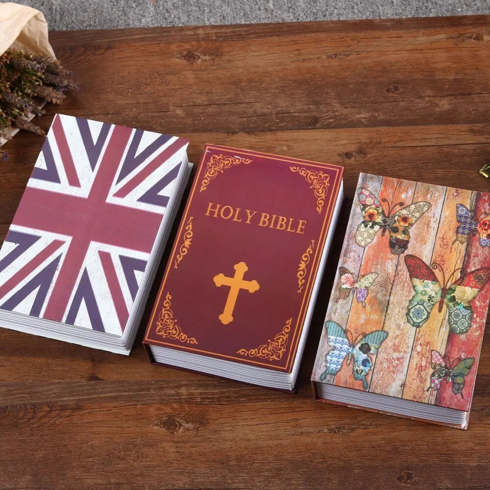 Size S 10/Color Combination Lock Hidden Box Security Lock Key Lock Strongbox Steel Simulation Book New Fashion 118*115*55mm 12