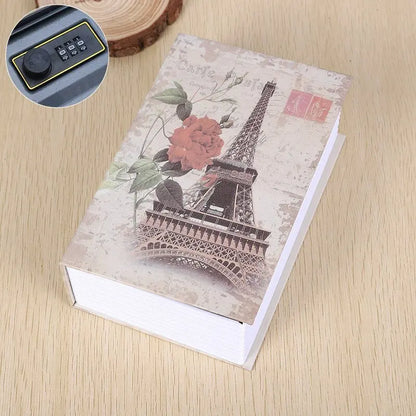 Size S 10/Color Combination Lock Hidden Box Security Lock Key Lock Strongbox Steel Simulation Book New Fashion 118*115*55mm 8