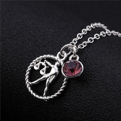 Skyrim Twelve Constellations Charm Necklace For Women Girl Zodiac Signs Jewelry Astrology Chokers Necklace Cancer Virgo Pisces 12