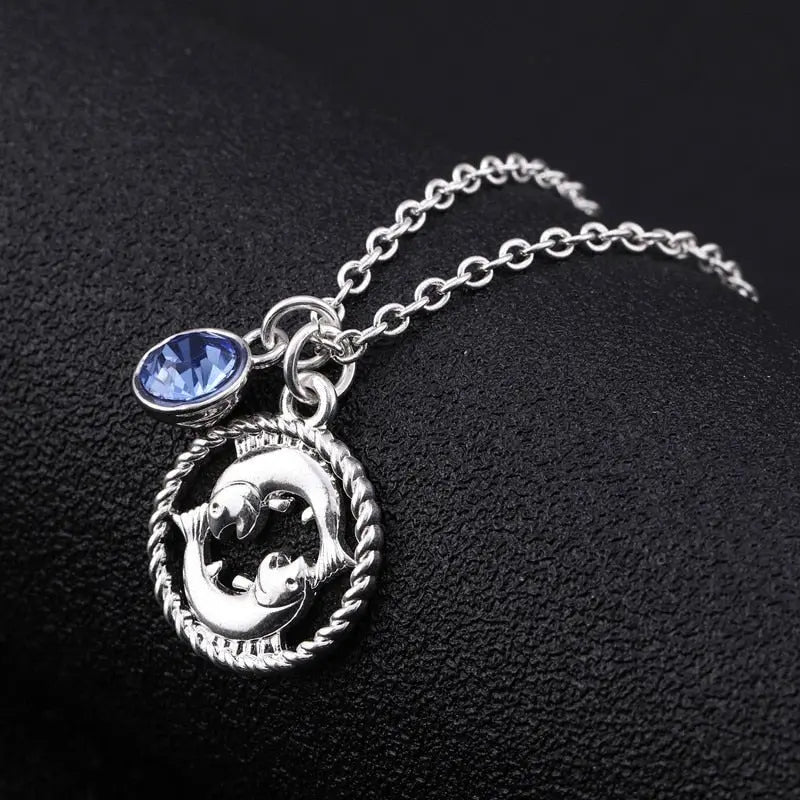 Skyrim Twelve Constellations Charm Necklace For Women Girl Zodiac Signs Jewelry Astrology Chokers Necklace Cancer Virgo Pisces 4