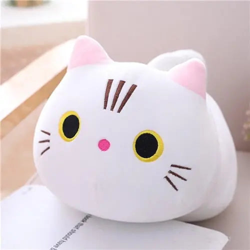 25/100cm Cute Soft Cat Plush Pillow Sofa Cushion Kawaii Plush Toy Stuffed Cartoon Animal Doll for Kids Baby Girls Lovely Gift - Mystic Oasis Gifts
