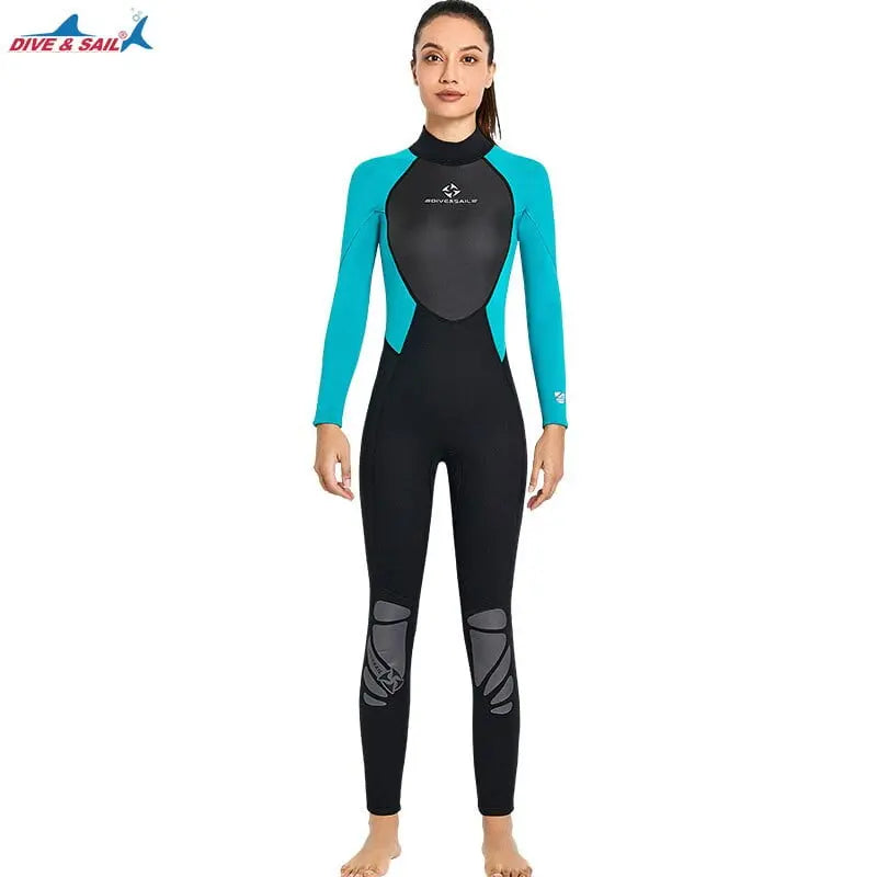 Men 3MM Neoprene Wetsuit One-piece Warm Women Full-body Wetsuit Surfing Swimsuit Water Sports Scuba Diving Snorkeling Wetsuits - Mystic Oasis Gifts