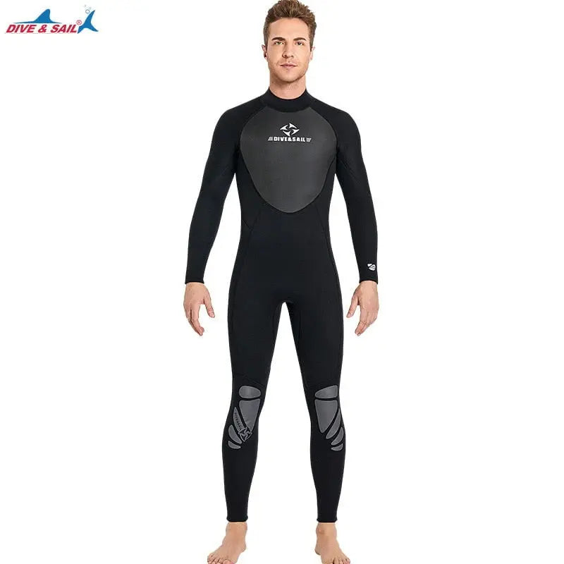 Men 3MM Neoprene Wetsuit One-piece Warm Women Full-body Wetsuit Surfing Swimsuit Water Sports Scuba Diving Snorkeling Wetsuits - Mystic Oasis Gifts