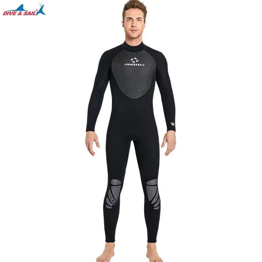Men 3MM Neoprene Wetsuit One-piece Warm Women Full-body Wetsuit Surfing Swimsuit Water Sports Scuba Diving Snorkeling Wetsuits - Mystic Oasis Gifts